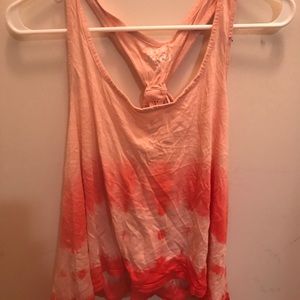 Tie-dye orange tank top small MUDD